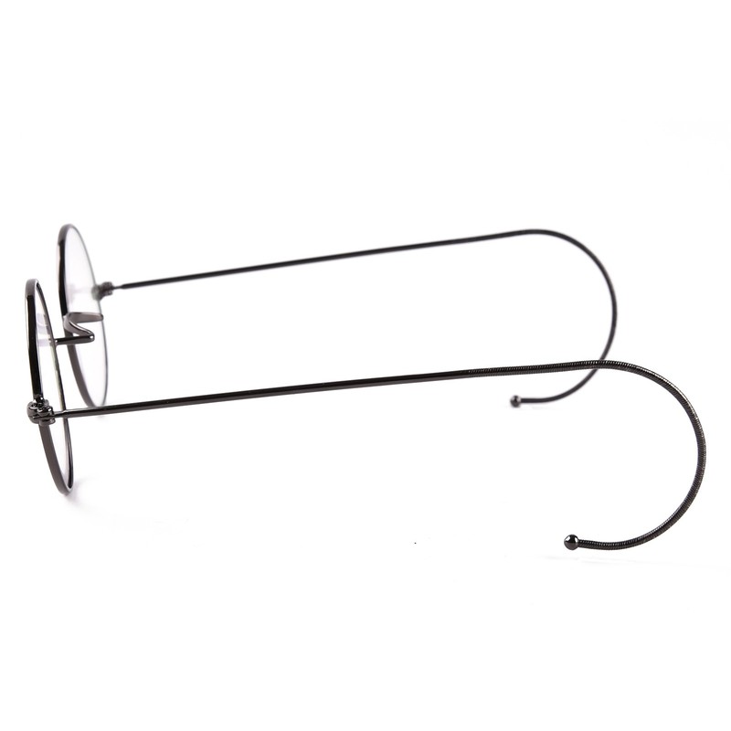 Agstum Retro Small Round Optical Rare Wire Rim Eyeglasses Frame