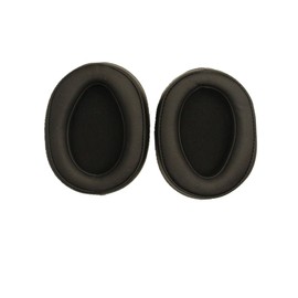 Operitacx 2 Paare Schaumstoff-Kopfhörerabdeckung Kopfhörer Zubehör Ohrpolster aus Leder Kissen für Ohrpolster Ersatz-Ohrpolsterkissen Schwarz