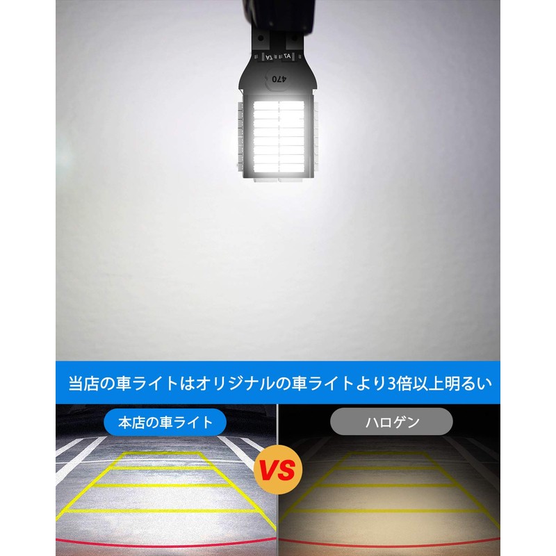 T16 LED Back Lamp, Explosive Light, 2000LM with Built-in Canceller,