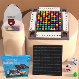 WTZWYFWJ Shut The Box Dice Game 4 Players, Elimination Board Game, Rainbow Puzzle Chess Game, Rainbow Ball Elimination Game, Board Games, Holiday, Entertaining Game, Pub Games