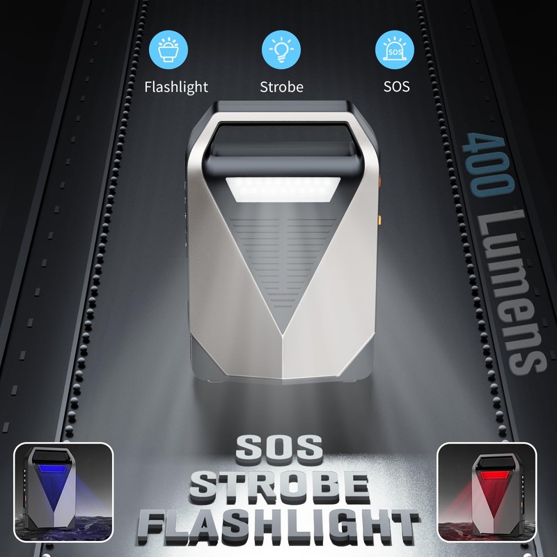 4500A Car Jump Starter with Air Compressor, 150PSI Car Battery