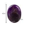 4,5 cm Natürlicher Amethyst Heilstein, Polierter Groß-Edelstein, Sorgenstein, Handschmeichler, Trommelstein