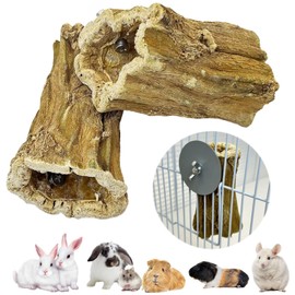 Hamiledyi Bunny Chew Toys for Teeth 2 Pcs Organic Papaya Wood Rabbit Chew Sticks Natural Chinchilla Toys Teeth Molar Treats for Hamster Guinea Pig Rat Gerbils and Other Small Animals