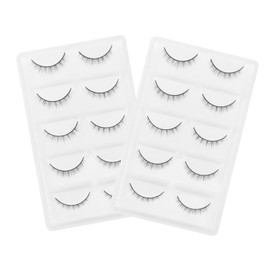 SAFIGLE 10Pairs Dense Eyelashes Natural Look Faux Lashes Makeup Accessory for Photography and Parties Easy to Apply Comfortable for Enhancements