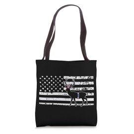 Deer Hunting 4th Of July Cool American Flag Patriotic Hunter Tote Bag