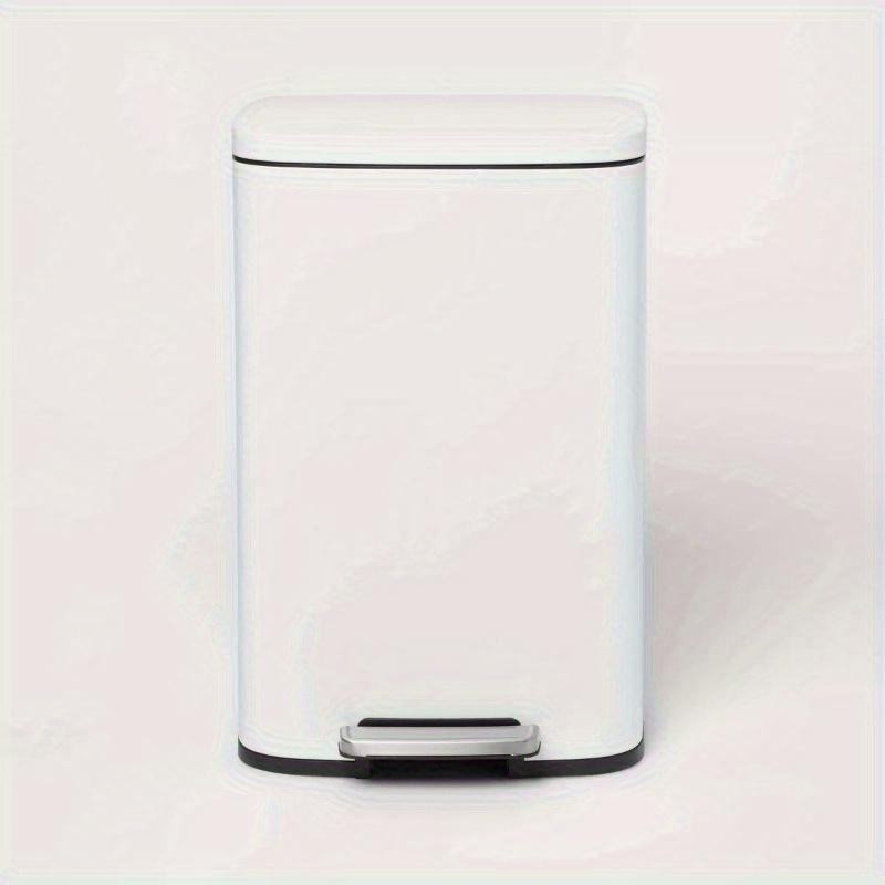 New 45L Rectangular Step Trash Ca - Color: Silvery