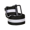 Urban Classics Easy Belt with Stripes, Black/White, S/M