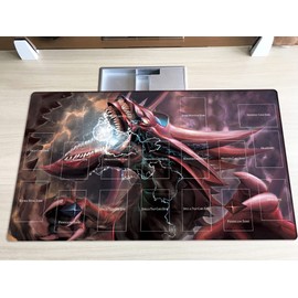 Mlikemat New Playmat Slifer The Sky Dragon TCG CCG Trading Card Game Mat + Free Bag (ZD039-239-A)
