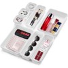 Pack of 8 Drawer Organiser, Organiser Storage Box, Plastic Drawer