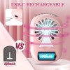 Buqikma Mini Lash Fan Dryer For Eyelash Extensions Portable Handheld