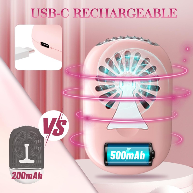 Buqikma Mini Lash Fan Dryer For Eyelash Extensions Portable Handheld