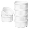 LE TAUCI 8 Oz Ramekins, Souffle Dishes, Ramekin Set for Creme Brulee, Custard Cups, Set of 6, Oven Safe, Oyster White