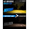 NOVSIGHT H10 Fog Light Bulbs - 3000K Yellow/Amber, 60W 13000LM