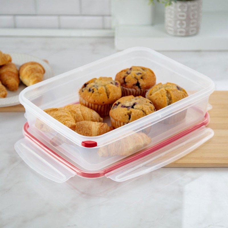 Sterilite 4 Pack Food Storage Container, Ultra-Seal Airtight Snapware with