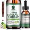 Citrus Bergamot + Soursop Liquid Drops with Olive Leaf, Vitamin