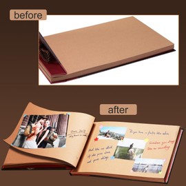 Nuestro libro de aventuras Álbum de fotos Álbum de recortes hecho a mano Álbum de recortes de bricolaje expandible 80 páginas con kit de accesorios Maravilloso regalo para la familia