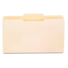 Universal 15122 File Folders, 1/3 Cut Second Position, One-Ply Top Tab, Legal, Manila (Box of 100)