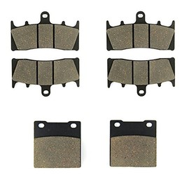 SOMMET Front and Rear Brake Pads for Suzuki GSX 1300 R Hayabusa 1999-2007 TL1000 1998-2002/Kawasaki ZRX 1200 S (01-04) ZX7R (96-03) ZRX 1100 (97-00) LT1 888-18 8-63