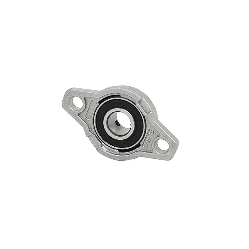 sourcingmap FL001 12mm Bore Zinc Alloy 2-Bolt Self-aligning Flange Mounted