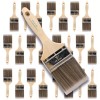 Pro-Grade 24PK 3" Flat House Wall,Trim Paint Brush Set Home