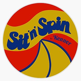 Sit 'N' Spin Bumper Sticker Window Vinyl Decal 5"