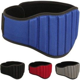 MRX Weight Lifting Belts Fitness Training Gym Back Support Belt 8" Wide (Blue, 2XL)