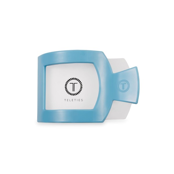 TELETIES - Medium Flat Square Clip - Ideal for Medium-Thick