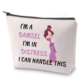 Hercules Characters Fans Cosmetic Bag Muses Gift Hercules Makeup Bag with Zipper Megara Survival Kit (Damsel)