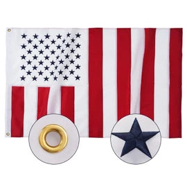 SYII Civil Peace Flag 3x5 Ft Outdoor, Embroidered Stars US Civil Peace Flags with 2 Brass Grommets and Sewn Stripes, Heavy Duty 210D Polyester