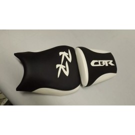 custom seat coers HONDA 04/05/06/07 CBR1000 RR FRONT & REAR CUSTOM SEAT COVERS BLACK/WHITE