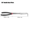 Long Reach Needle Nose Pliers, 11 Inch 280mm 90 Degree