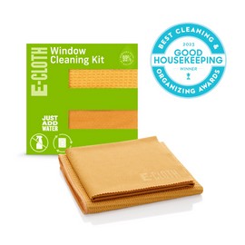 E-CLOTH Window Cleaning Kit - Tangerine - 2 Cloths