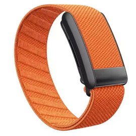 Sankel Nylon Band Compatible for WHOOP 5.0, One, Peak, and Life, Ultra-Soft,Adjustable Sport Comfort Stretchy Elastic Braided Replacement Wristbands Straps for Whoop 5.0 | NOT for Gen 4 (Orange)