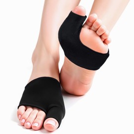 Apausvcm 2Pcs Bunion Corrector for Women Men, Comfortable Bunion Relief Pads Non-Slip Bunion Sleeve Socks Breathable Elastic Big Toe Straightener Bunion Cushion Pads for Day/Night
