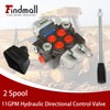 2 Spool 11GPM Hydraulic Control Valve 3600PSI BSPP Double Acting