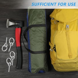 DOITOOL Camping Tent Accessory Set 10 Pieces Tarpaulin Tent Clips Wear-resistant Rope Pin Universal Outdoor Tent Connection Pin