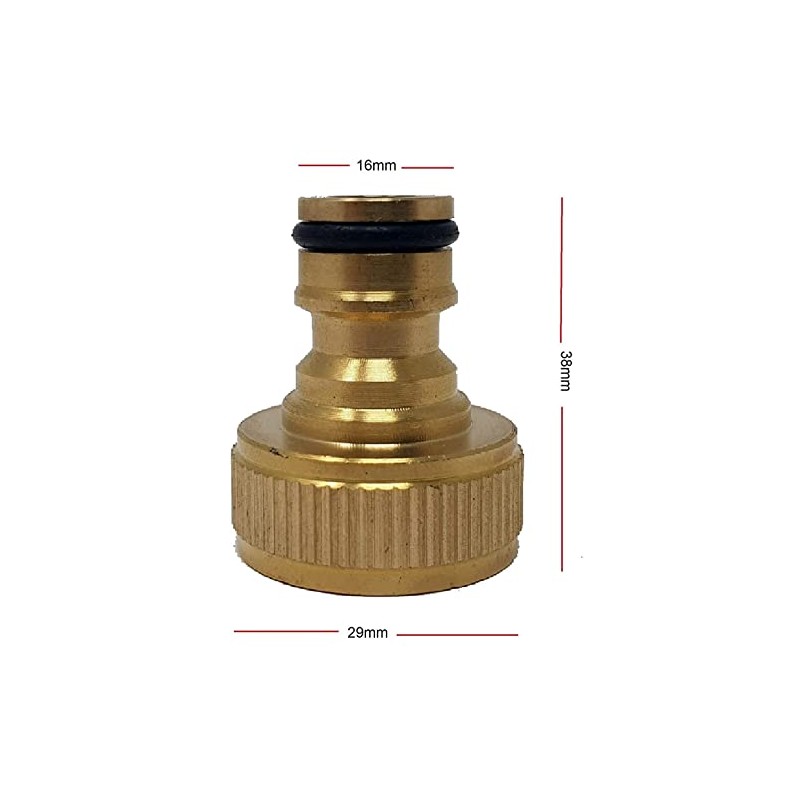 Simply Products 3/4" Brass Tap Adaptor Fitting with Hozelock Quick