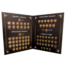 ALBUM PARA MONEDAS CENTAVO MONOGRAMA Y CENTAVOS ESPIGAS MEXICO