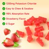 Potassium Gummies for Adults - Sugar-Free 1200mg Potassium Chloride, Supports