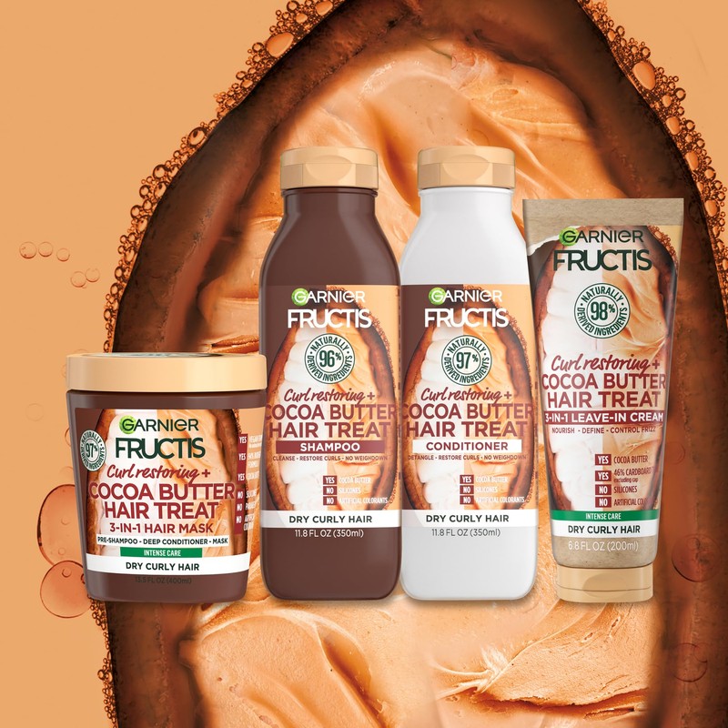 Garnier Fructis Curl Restoring Cocoa Butter Hair Treat 3 In