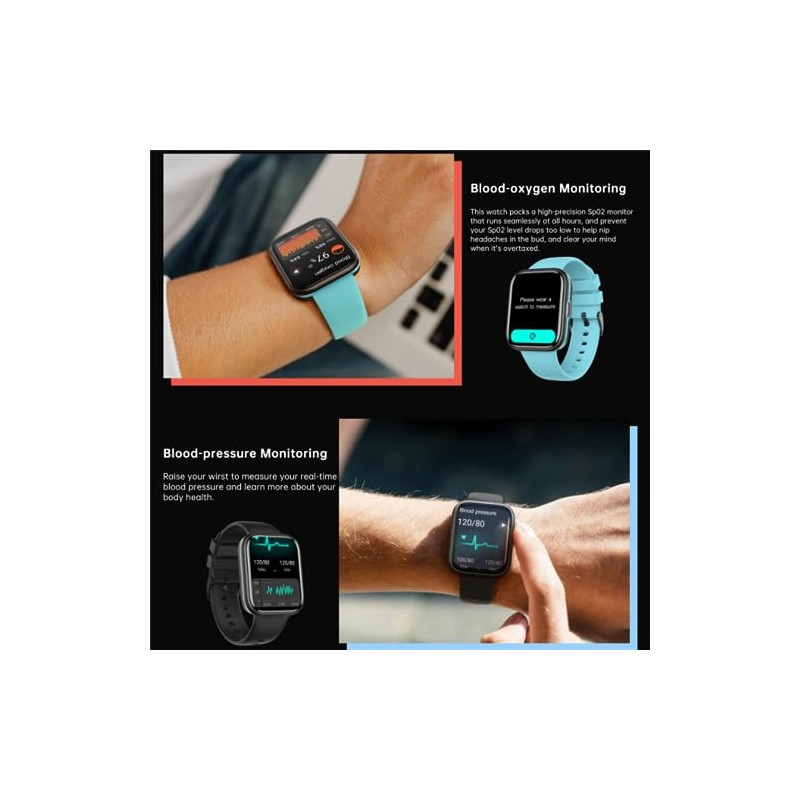 Reloj inteligente, multimodos deportivos con frecuencia cardíaca SpO2, resistente al