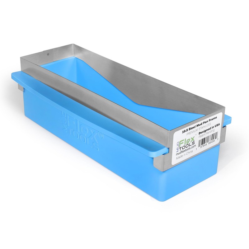 MUDFLEXTOOLS 10.5" Steel Mud Pan Frame - Rust Proof -