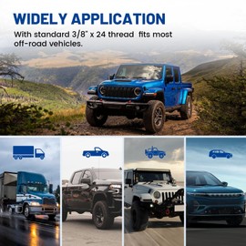 Anina SS-3H CB Antenna Spring 305311SS for CB Radio Antenna Heavy Duty Stainless Steel Base Mount (3/8" x24 Threads)