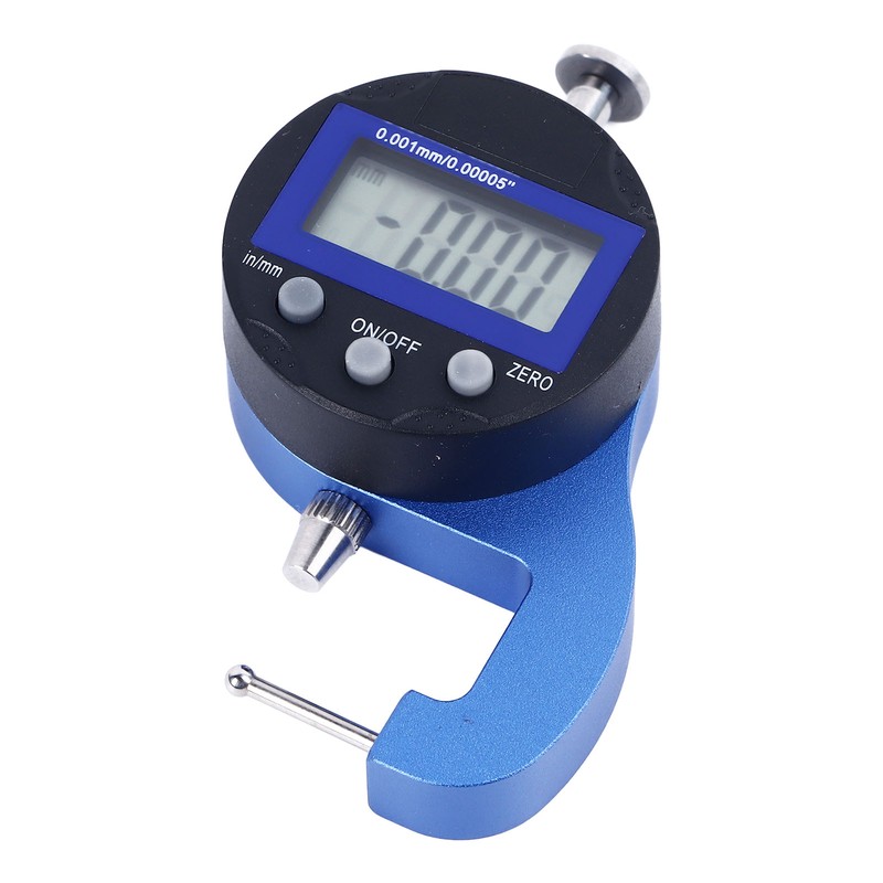 Micro Digital Thickness Gauge Accurate Dial for Pipe Wall 0.0005in