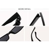JBINNG Men Women Retro Small Frame Sunglasses Trendy Rectangular Sunglasses