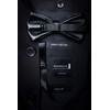 JEMYGINS Blue Feather Bow Tie Leather Bow tie and Brooch