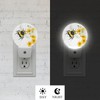 Axayaz Bee Plug in Night Light Bee Route Yellow Sunflower