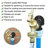 20mm MDPE Wall Flange Kit – Wall Plate Elbow ½