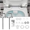 Toilet Seat Fittings, 1 Set Hinge Fixing Replacements, Toilet Seat