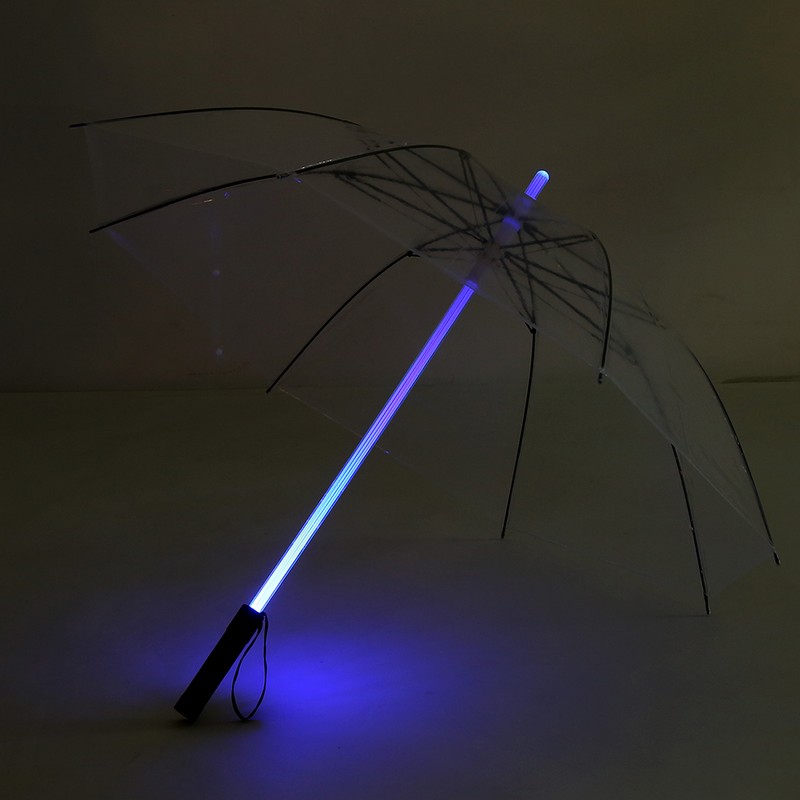 Battery Powered 7 Color Changing LED Umbrella Flashlight for Safely